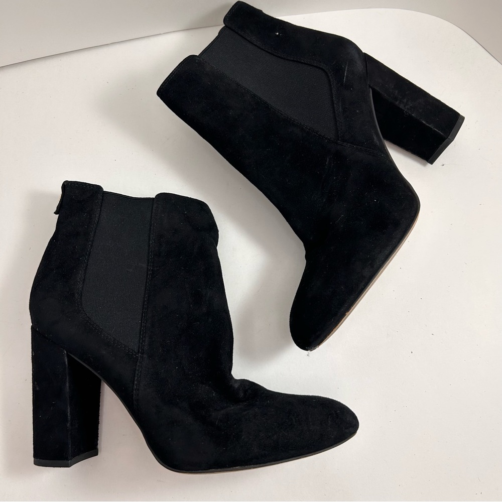 Sam Edelman black suede boots 9.5